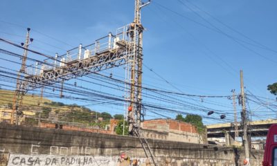 Corpo encontrado na rede aérea supervia