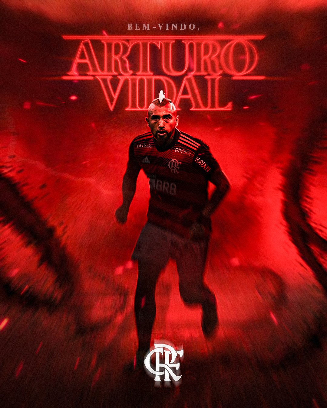 Vidal é o segundo reforço rubro-negro para o meio do ano