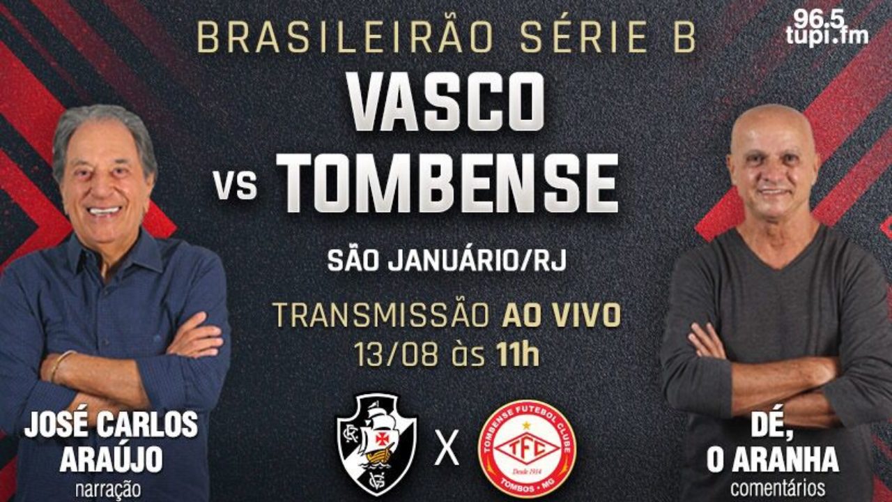 VASCO X TOMBENSE AO VIVO - BRASILEIRÃO 2022 DIRETO DE SÃO JANUÁRIO -  TRANSMISSÃO AO VIVO 