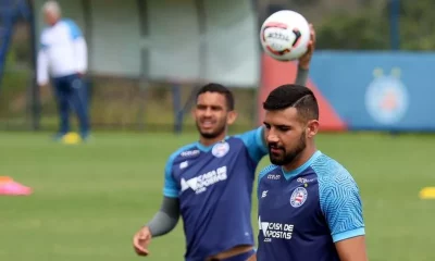 Treino do Bahia de olho no jogo contra o Vasco pela Série B