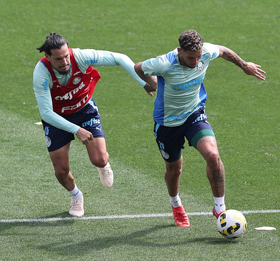 Palmeiras durante o treino
