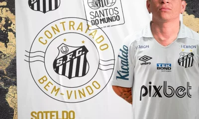 Soteldo está de volta ao Santos após quase um ano e meio