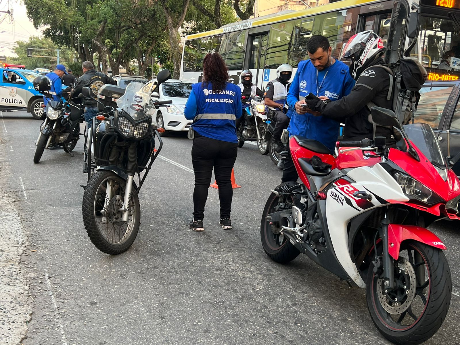 Ação do Detran em Niterói