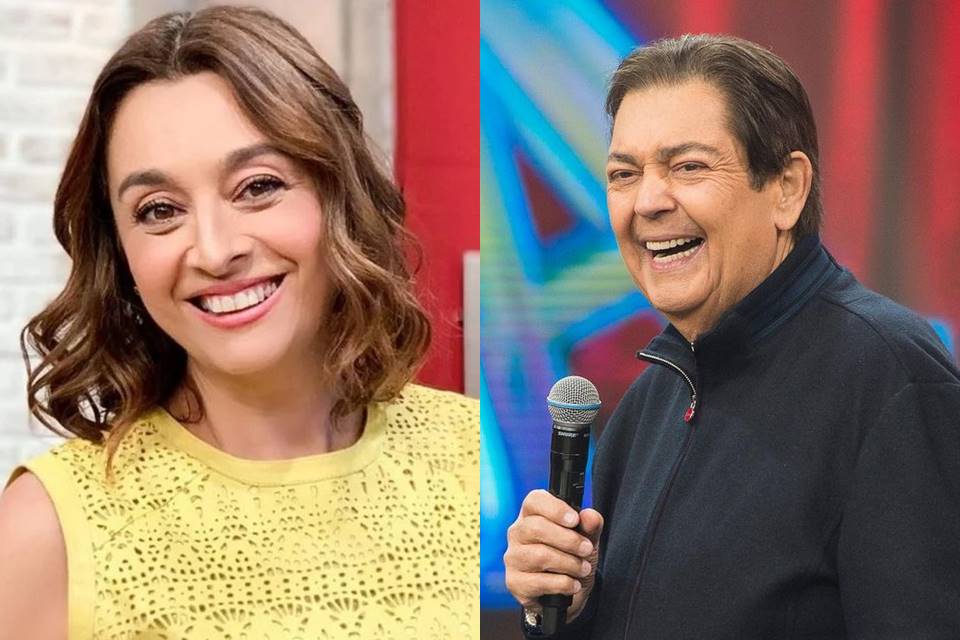 Cátia Fonseca e Faustão