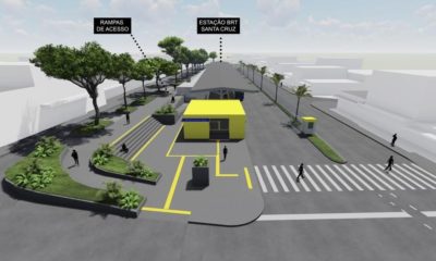 Novo terminal do BRT que será construído na Zona Oeste do Rio