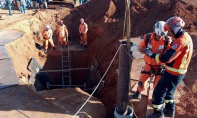 Resgate de criança que caiu em buraco em Minas Gerais