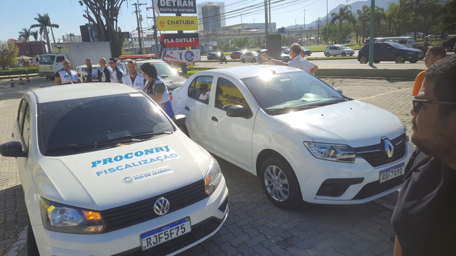 Fiscalização da ANP em postos de combustível no Rio