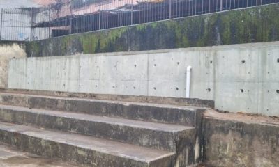 Obra de contenção em Vila Isabel