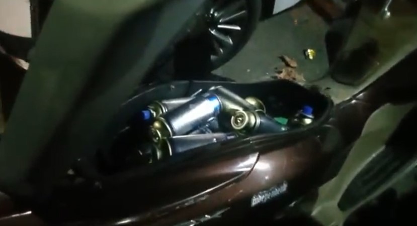 Apreensão de garrafas de lança-perfume na Avenida Brasil