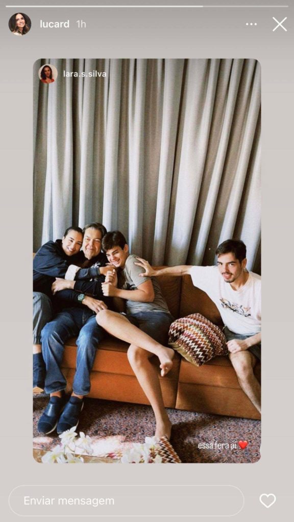 Faustão e os filhos