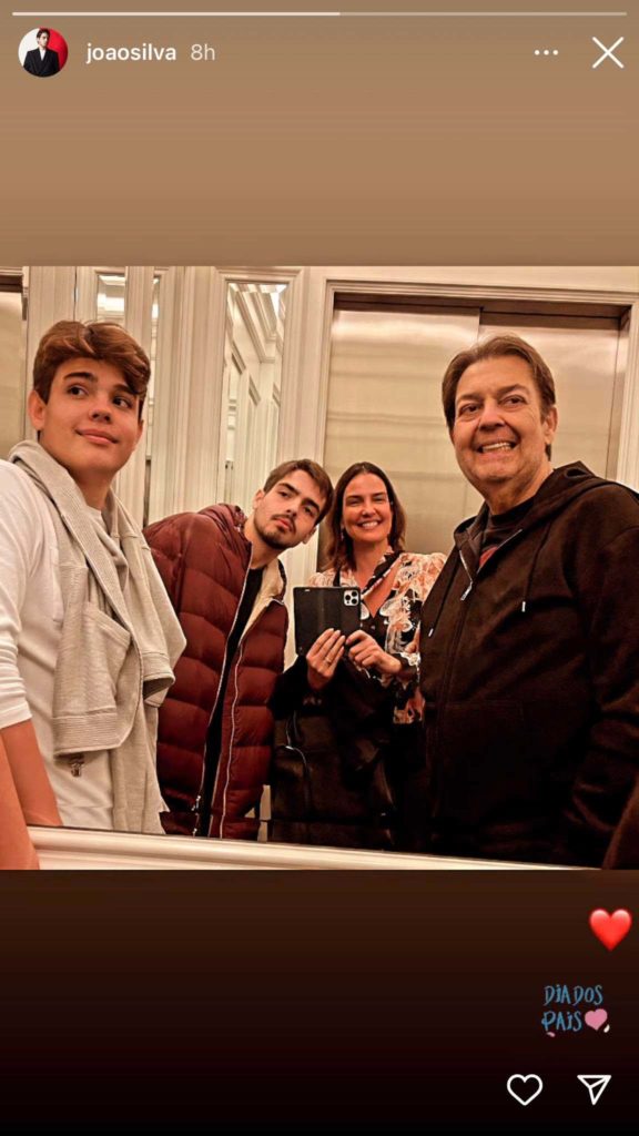 Faustão e os filhos