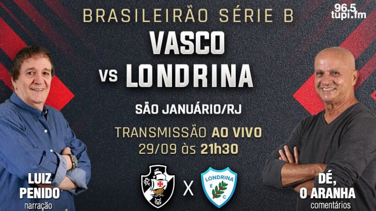 VASCO X LONDRINA AO VIVO - BRASILEIRÃO SÉRIE B 2022 DIRETO DE SÃO JANUÁRIO  