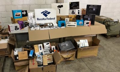Receita Federal apreende cerca de R$ 200 mil em eletrônicos