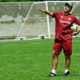 Fernando Diniz no treino do Fluminense