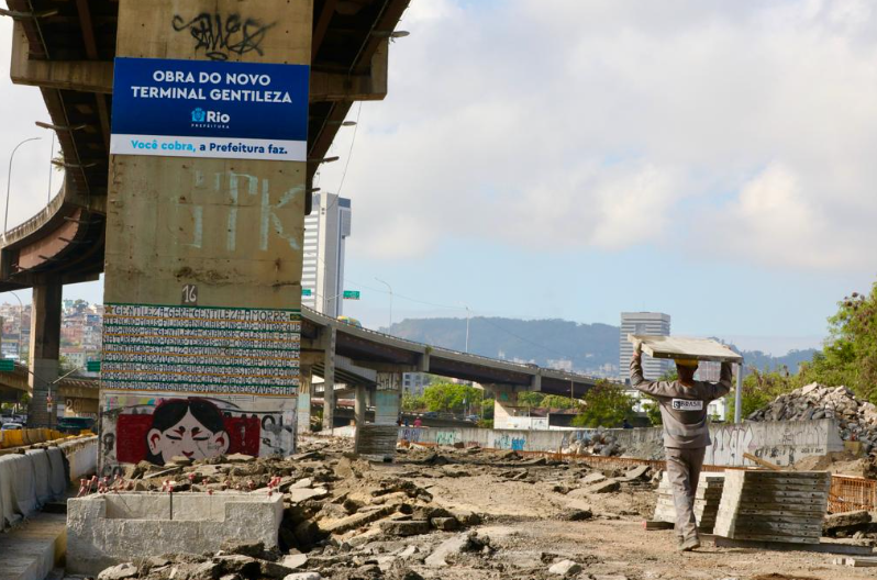 Interdições na Avenida Brasil para obras no Terminal Gentileza começam nesta sexta