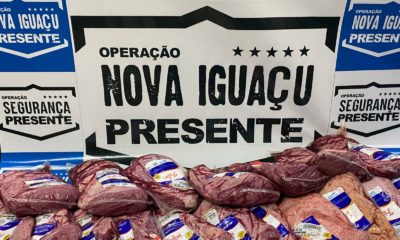 Carnes furtadas em supermercado em Nova Iguaçu
