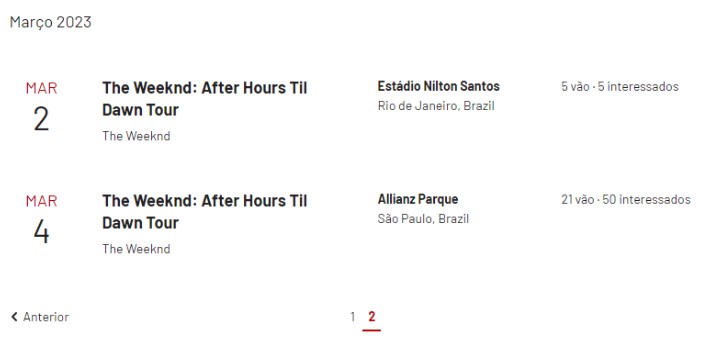 Datas dos shows de The Weeknd no Brasil