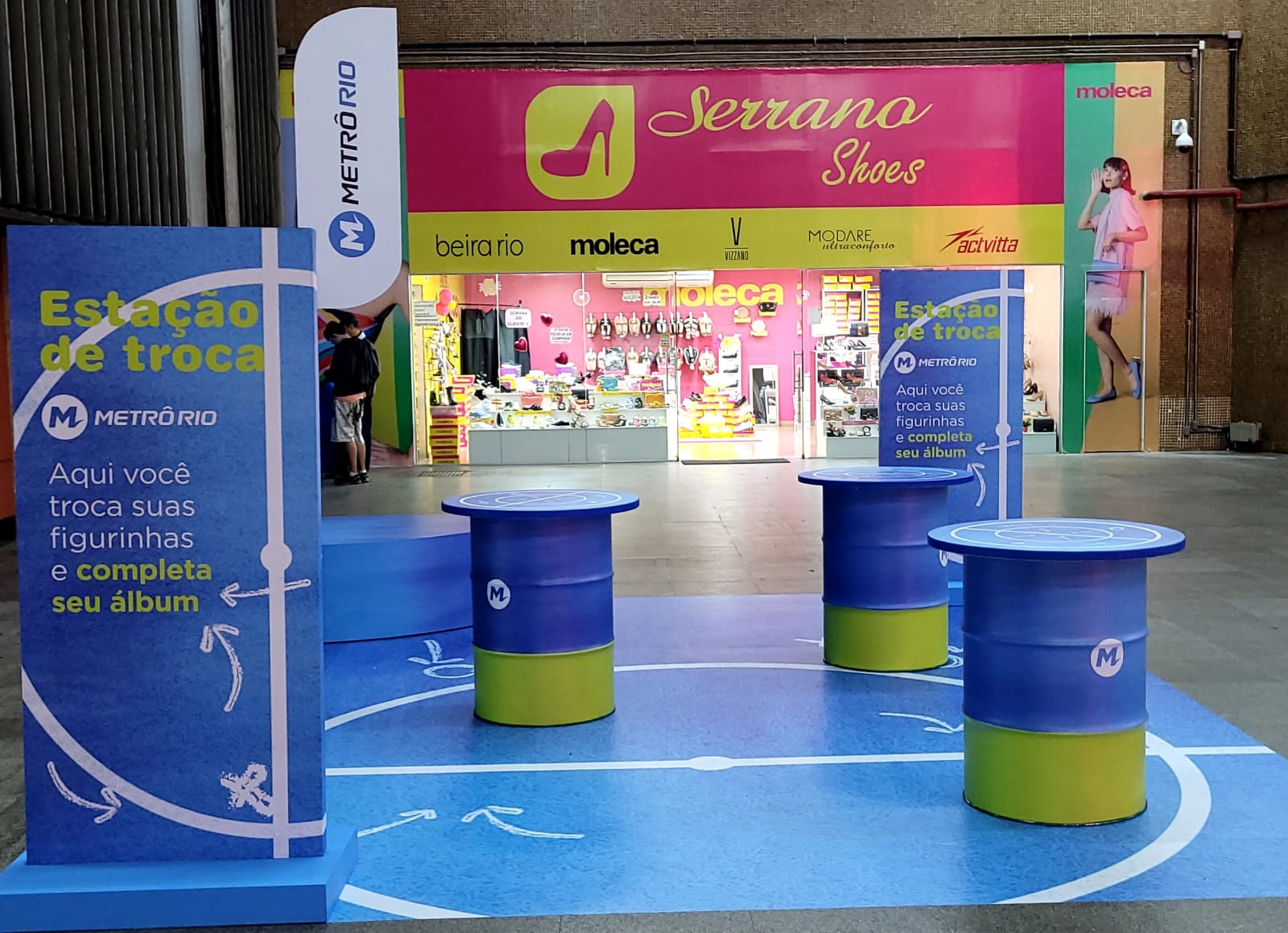 MetrôRio inaugura estação de troca de figurinhas da Copa do Mundo 2022 na Carioca