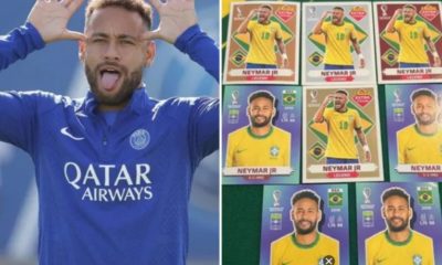 Neymar e as figurinhas da Copa