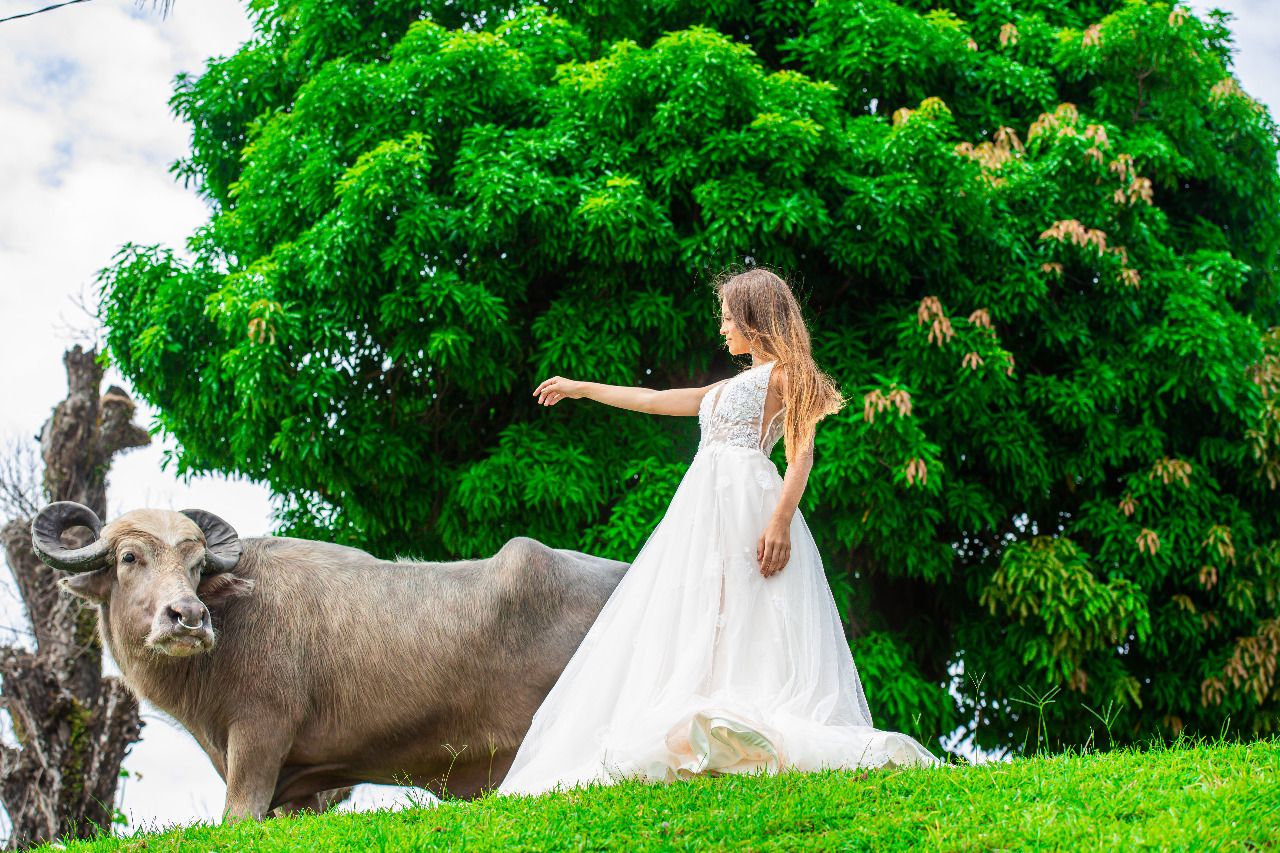 Estilista Ivana Beaumond lança editorial de noiva na Ilha do Marajó