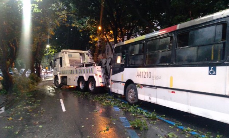 Ônibus bate em árvore e deixa mais de dez feridos na Zona Sul do Rio