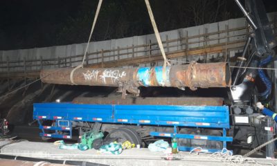 Tubulação desativada há 10 anos na Avenida Niemeyer começa a ser retirada nesta sexta-feira