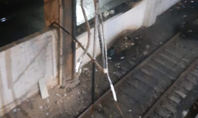 linha férrea da estação de trem da Pavuna