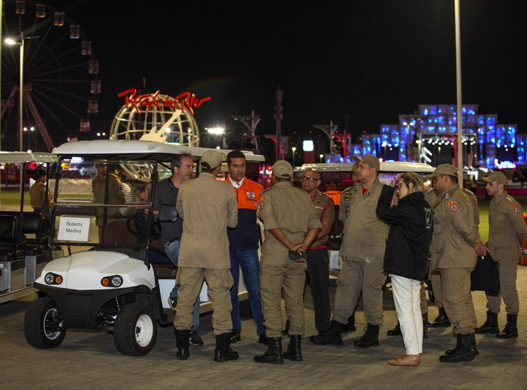 Vistoria do Corpo de Bombeiros no Rock in Rio 2022