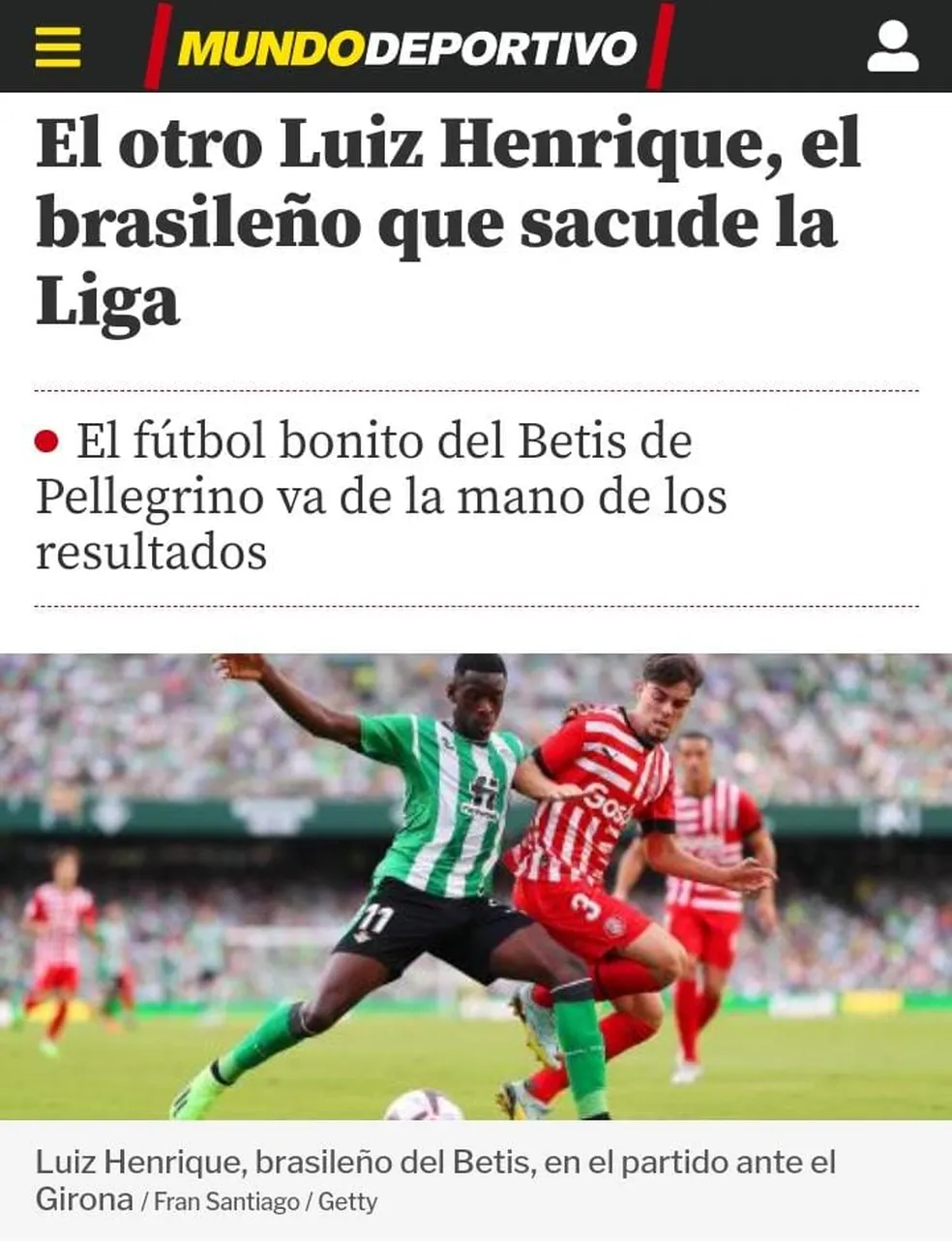 Luiz Henrique, no Real Betis