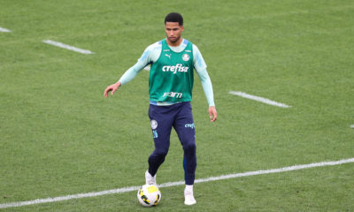 Murilo em treino do Palmeiras