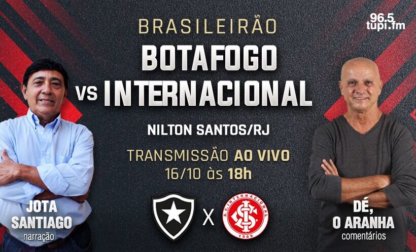 BOTAFOGO X INTERNACIONAL TRANSMISSÃO AO VIVO DIRETO DO NILTON