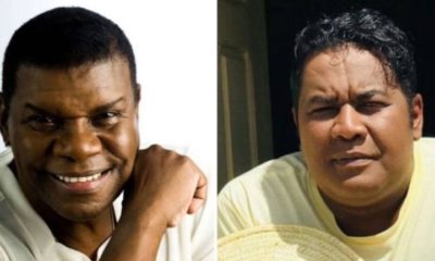 Emílio Santiago ao lado do suposto filho Aleksander Nunes