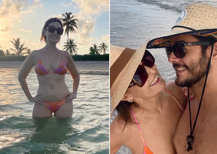 Fátima Bernardes e o namorado