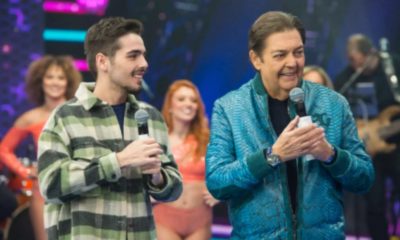 Fausto Silve e o filho João Guilherme