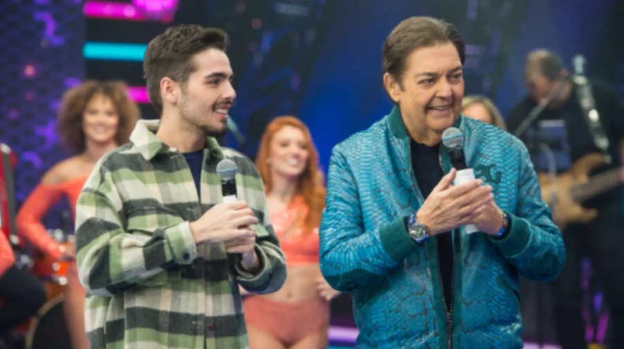 Fausto Silve e o filho João Guilherme