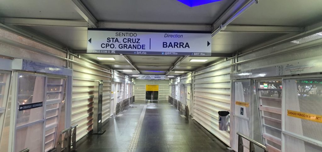 Estação Parque das Rosas, na Barra da Tijuca