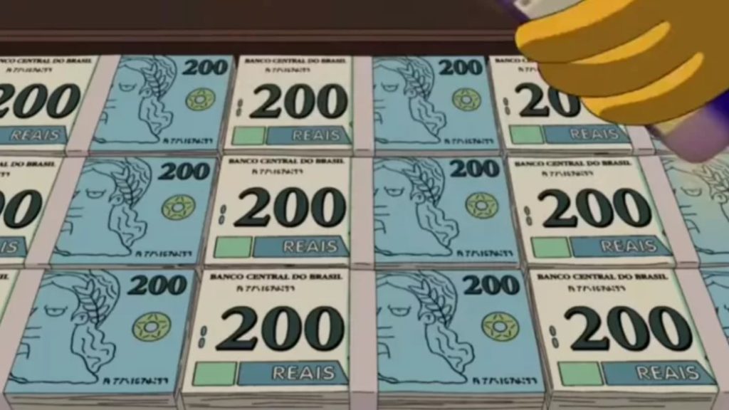 Simpsons prevê nota de 200 reais