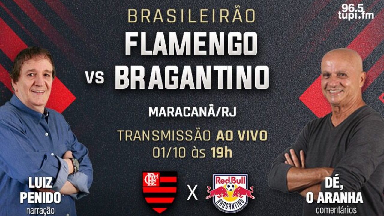 Flamengo x Bragantino: acompanhe ao vivo o jogo pelo Brasileirão