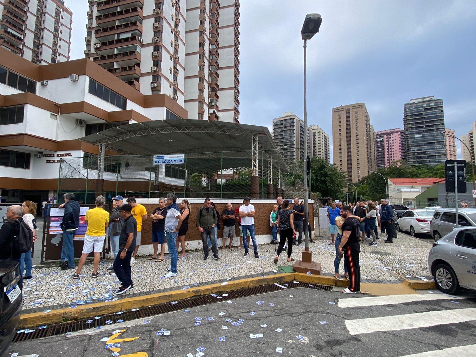 Seção eleitoral na Escola Municipal Golda Meir, na Barra da Tijuca