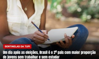 Um dia após as eleições, pesquisa revela que Brasil é o 2º país com maior proporção de jovens sem trabalhar e sem estudar