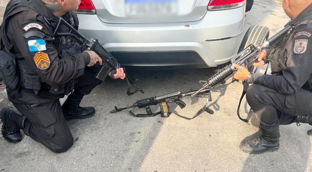 Fuzil apreendido no Complexo do Chapadão