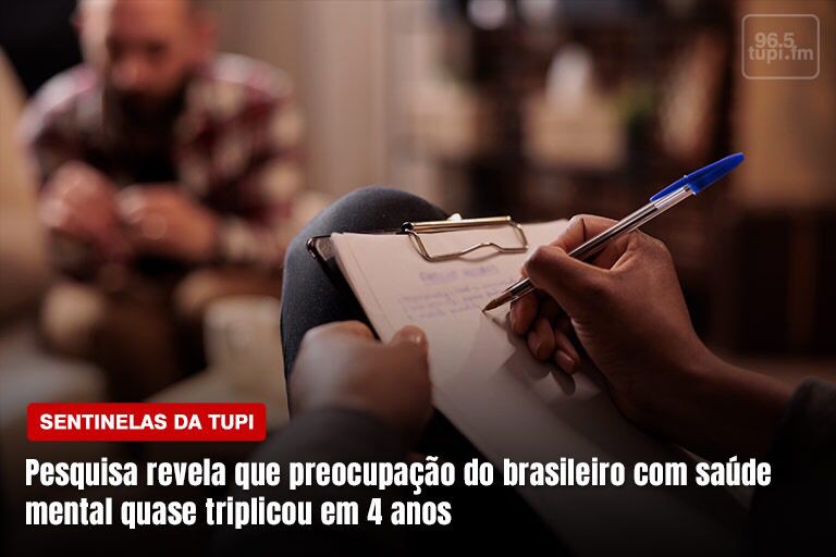 Pesquisa revela que preocupação do brasileiro com saúde mental quase triplicou em 4 anos Sentinelas da Tupi Especial