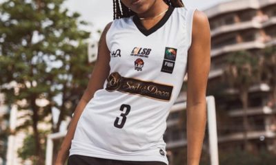 Uniforme do time de basquete profissional da cidade de Mesquita Sodiê Doces/Mesquita/LSB (Imagem: Caio Magalhães / LSB)