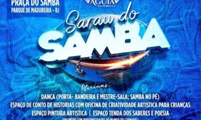 Parque de Madureira recebe 1ª edição do 'Sarau do Samba - Filhos da Águia da Portela