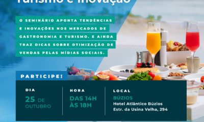 Sicoob Rio e Sebrae Rio realizam seminário em Búzios dedicado ao turismo, hotelaria e gastronomia