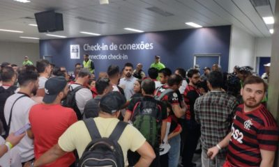 Torcedores do Flamengo com problemas de embarque para Guayaquil