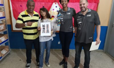 Liga Super Basketball entrega premiações do concurso de desenhos nas escolas vencedoras de Mesquita, na Baixada