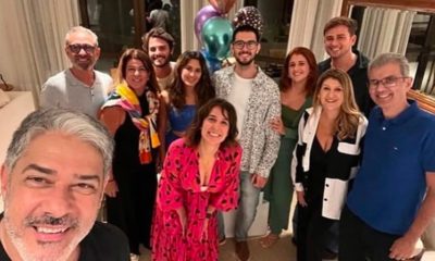 William Bonner em comemoração do aniversário dos filhos