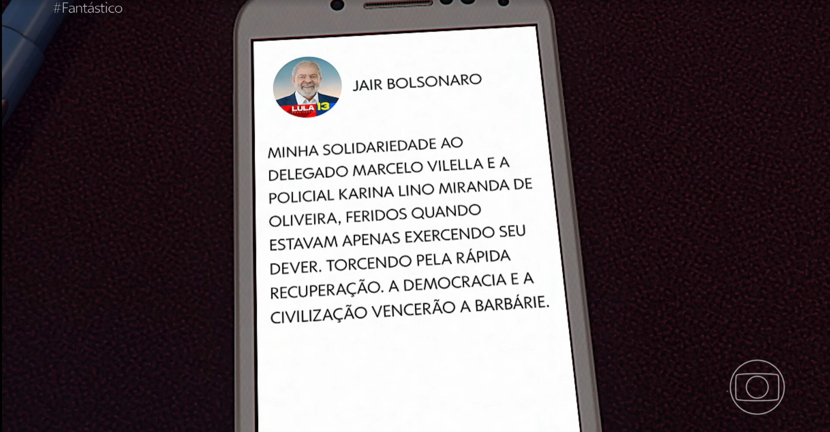 Gafe da Globo em publicação do Lula