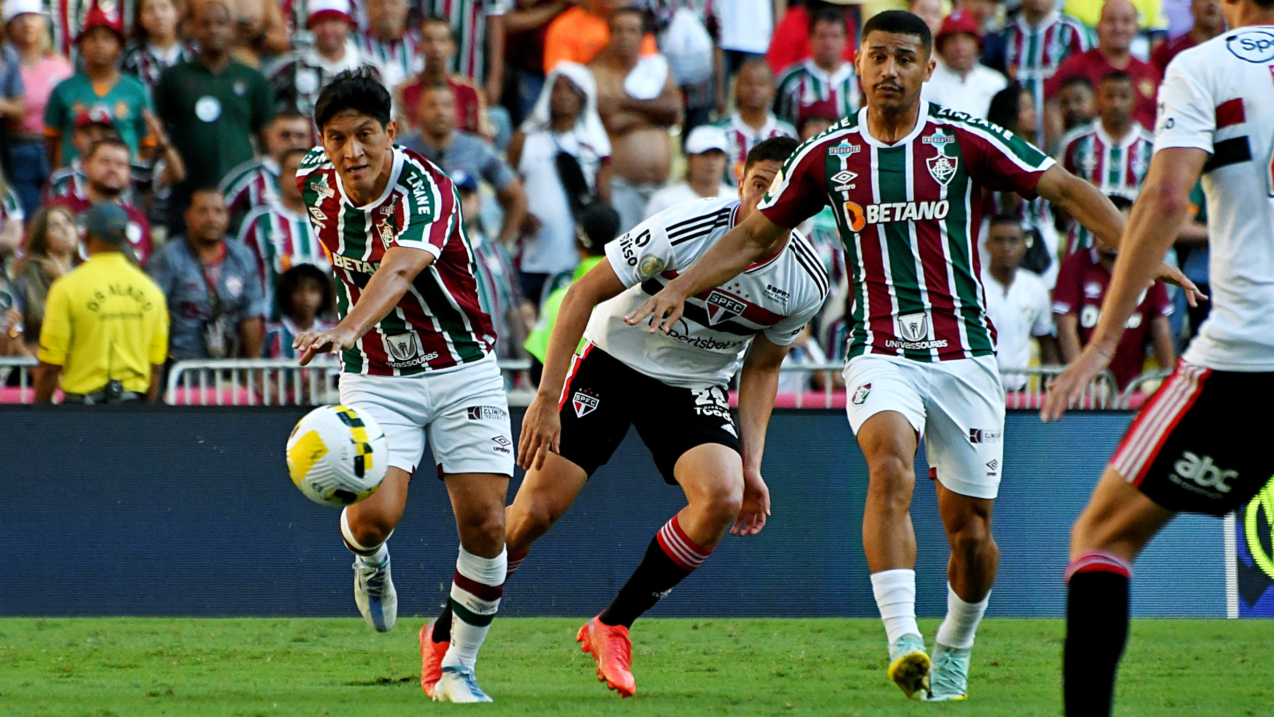 Germán Cano e André Campeonato Brasileiro. 36ª Rodada. Jogo Fluminense x São Paulo. (Foto: Mailson Santana/Fluminense FC)